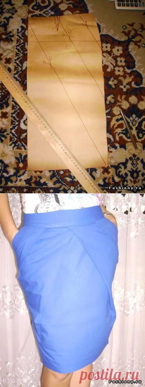 Юбочка со складками от меня (МК) / как шить юбку в складку