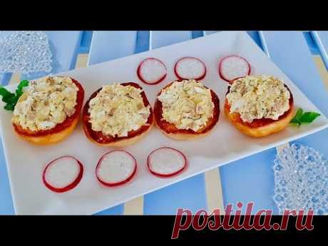 ВКУСНЕЙШАЯ ЗАКУСКА (НАМАЗКА НА ХЛЕБ) ПРОЩЕ НЕ БЫВАЕТ!! ВЫ ОБАЛДЕЕТЕ ОТ ТАКОЙ ЗАКУСКИ!