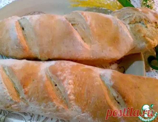 Батон с ржаными отрубями и кунжутом – кулинарный рецепт