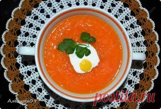 Морковный суп-пюре с имбирём и лимоном | Страна Мастеров
