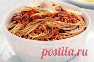 Спагетти с грибами и прошутто. | ДОМАШНИЕ КУЛИНАРНЫЕ РЕЦЕПТЫ