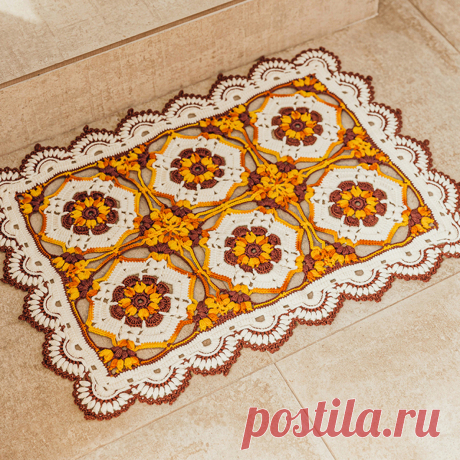 7 классных ковриков крючком. Схемы вязания | Вязание с Paradosik_Handmade | Дзен