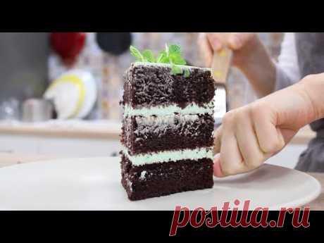 Бисквитный Торт МЕГА ШОКОЛАДНЫЙ и МЯТНЫЙ / Chocolate Mint Cake