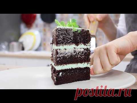 Бисквитный Торт МЕГА ШОКОЛАДНЫЙ и МЯТНЫЙ / Chocolate Mint Cake