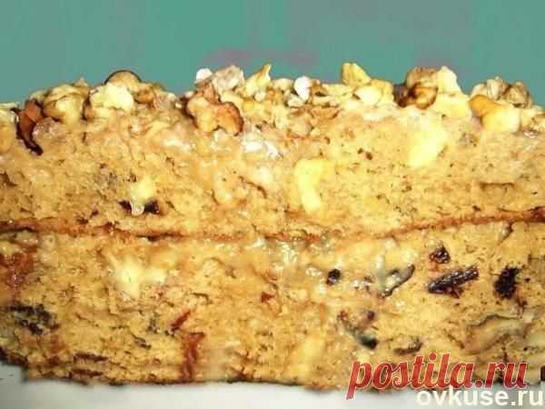 ПИРОГ "ЛАКОМКА" С ОРЕХАМИ И ВАРЕНОЙ СГУЩЕНКОЙ - Простые рецепты Овкусе.ру