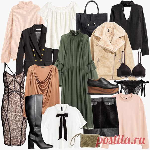 Осень - прекрасное время для женственных и романтичных образов. #hmfavorites #hm