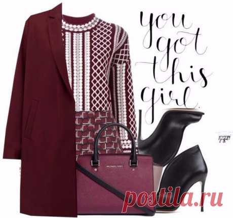Look! Бордовый акцент! — Модно / Nemodno