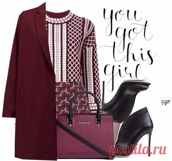 Look! Бордовый акцент! — Модно / Nemodno