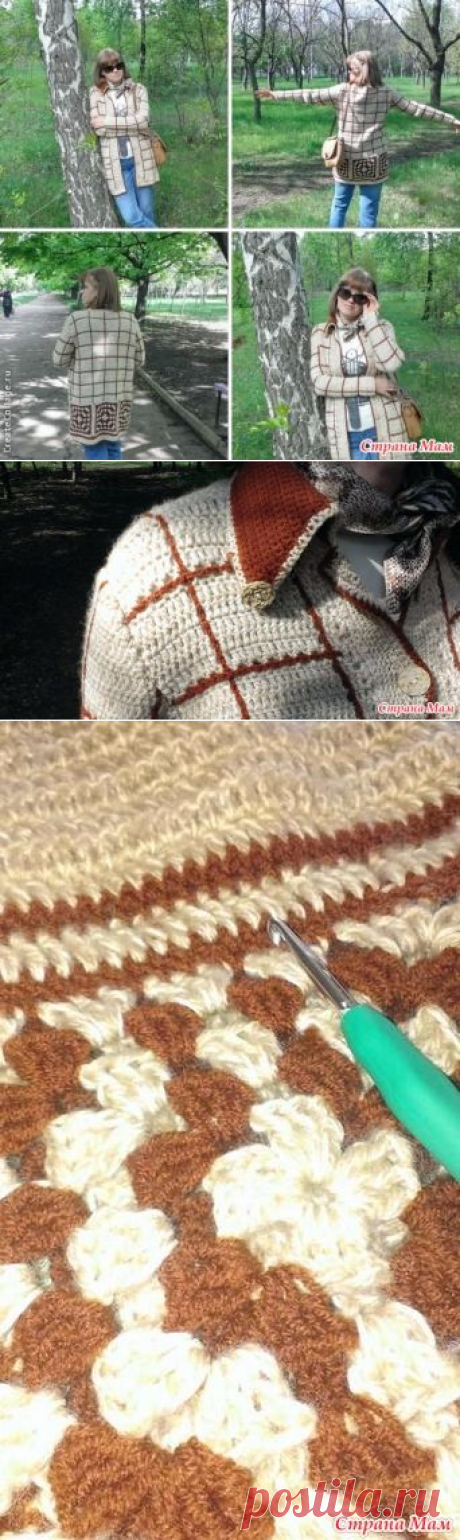 Курточка-кардиган "Тихая гавань" - крючок - Вязание - Страна Мам
