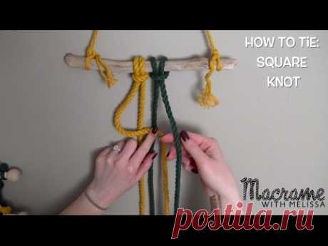 DIY Macrame Tutorial: How To Tie a Square Knot