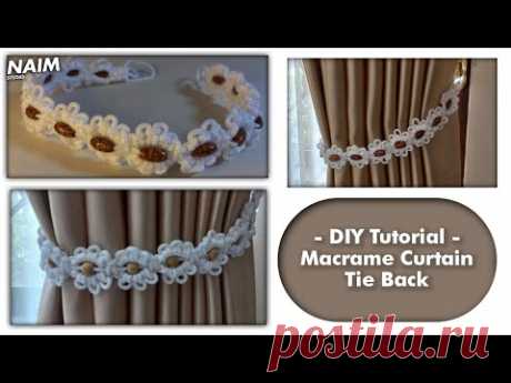 NEW STYLE ! | DIY Macrame Curtain Tie Back | Na'im Studio