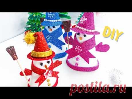paper snowman ☃️| Christmas crafts 🌲| DIY project