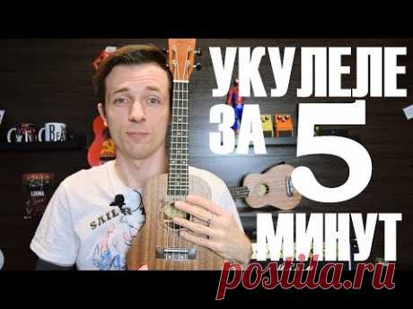 УКУЛЕЛЕ ЗА 5 МИНУТ! УРОК ПРОЩЕ НЕКУДА! - YouTube