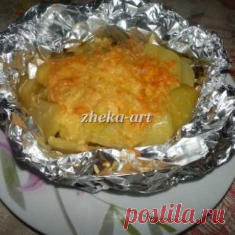 МЯСО С КАРТОФЕЛЕМ В ФОЛЬГЕ