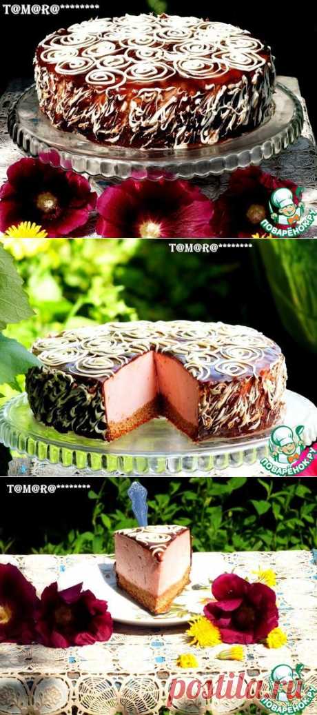 Торт с малиновым суфле - кулинарный рецепт