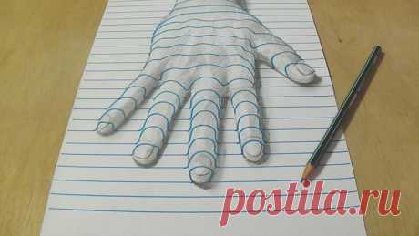 3D-рисунки этого художника взорвут вам голову, а потом он покажет, как это создаётся. Но будет уже поздно