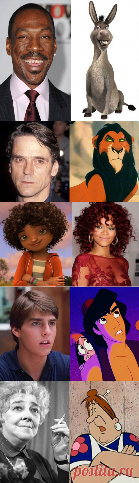 10 актеров, которые «подарили» мультперсонажам не только свои голоса, но и внешность
