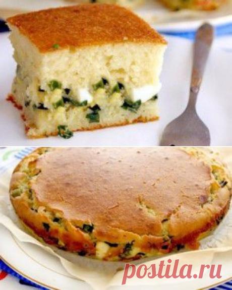 Пиріг з цибулею і яйцем