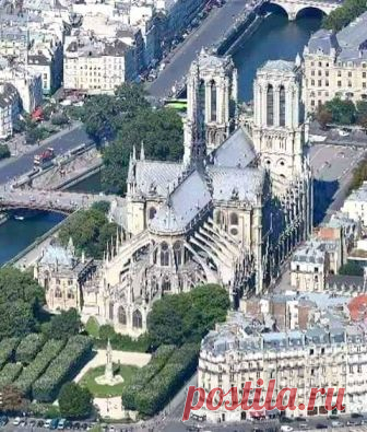 Notre-Dame de Paris, vue d'en haut.
