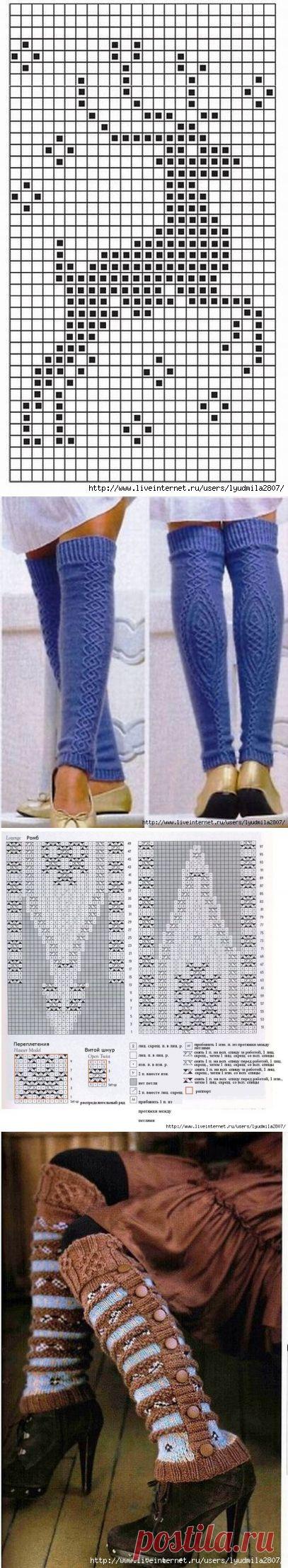 Гетры спицами