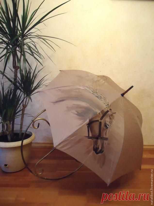КАК нарисовать голову лошади на зонте ? - Ярмарка Мастеров - ручная работа, handmade