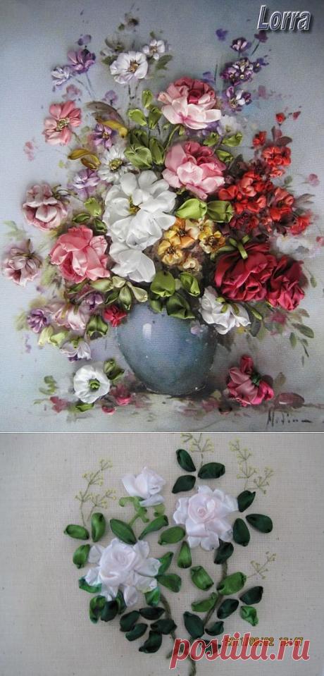 Искусство вышивки лентами Лоры Коровиной.