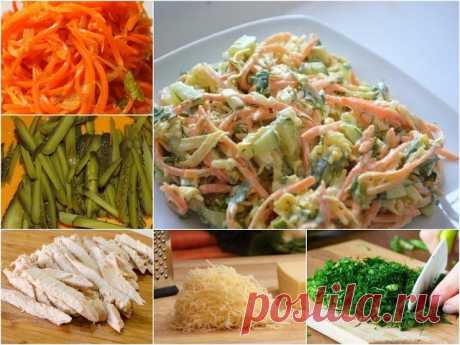 Салат "Лисичка"
Легкий и проверенный рецепт вкусного салата.