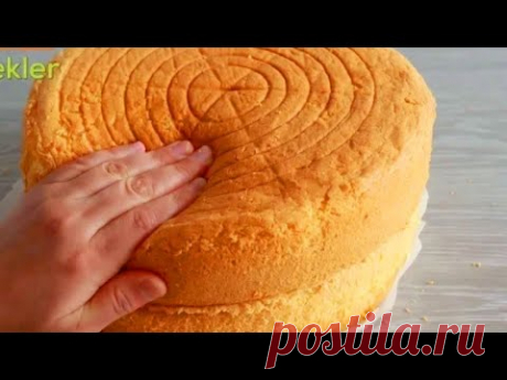 ПЫШНЫЙ БИСКВИТ, КОТОРЫЙ НЕ ОПАДАЕТ