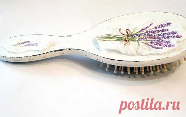 Декупаж расчёски