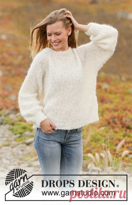 Бесплатное описание свитера Spring Fuzz из Drops Melody (переводено с англ) | Вязание IRIDACE KNIT | Яндекс Дзен