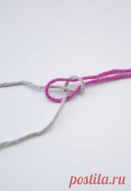 How to tie a weaver's knot to join threads