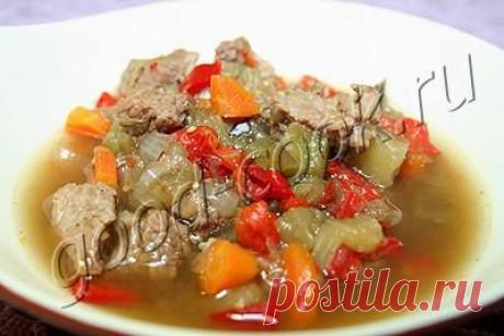 Хорошая кухня - мясо с овощами тушеное в горшочке. Кулинарная книга рецептов. Салаты, выпечка.