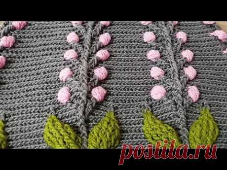 Crochet 3D​Leaf Flower​ Bag​ 3 color Part 1/2​ | สอนถักกระเป๋า​ ลายใบไม้​ ดอกไม้​ 3​ มิติ
