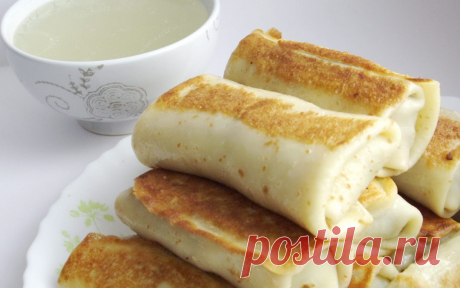 Блинчики с кальмаром и яйцом | Пошаговая инструкция приготовления