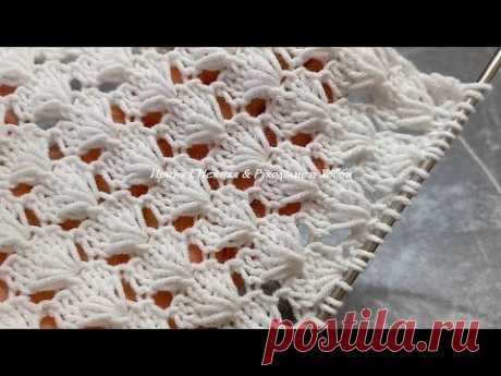 МОРСКИЕ РАКУШКИ - АЖУРНЫЙ УЗОР СПИЦАМИ ДЛЯ ЛЕТНИХ КОФТОЧЕК