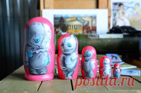 Русские матрешки Мертвые плюшевые игрушки русская гнездовая | Etsy