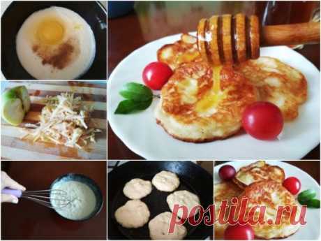 Яблочные оладьи
Очень вкусные пышные и ароматные оладушки!
Ингредиенты:
1 крупное яблоко,
150 мл кефира,
1 куриное яйцо,
120 г муки,
немного соды,
сахар по вкусу (если планируете подавать с мёдом, то не стоит использовать большого количества сахара в тесте),
щепотка соли,
растительное масло для жарки.
Приготовление:
1. Яблоко почистить и натереть на средней терке.
2. В емкость для замешивания теста влить кефир, добавить одно яйцо, всыпать сахар, соль и муку. Хорошо перемешать и всыпать соду. Д