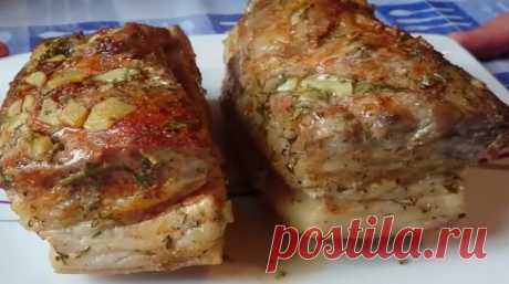 Сало запеченное в фольге самое вкусное