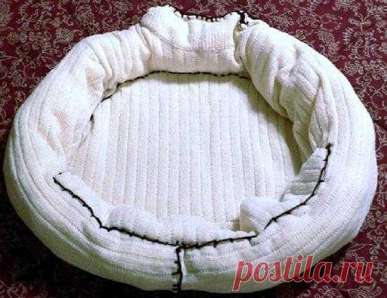 Делаем лежанки для кошек своими руками