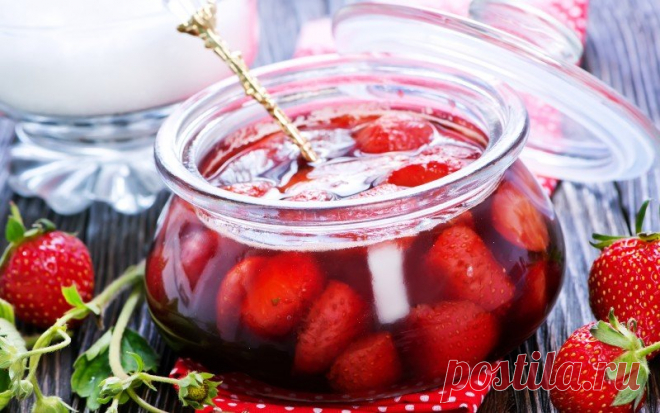 Клубника на зиму, с сохранением вкуса и формы