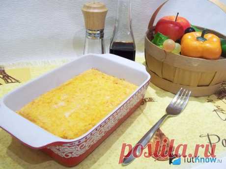 Рецепт: Тыквенная запеканка с творогом