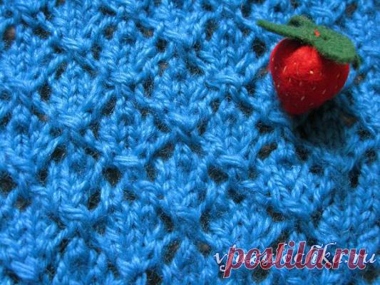 Узор спицами «Ягодки»