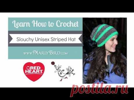 Learn How to Crochet the Slouchy Unisex Striped Hat with Marly Bird