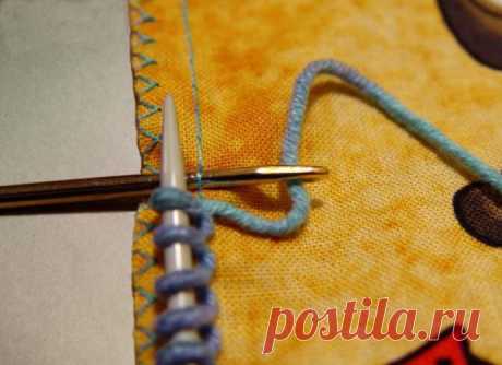 Вязание крючком комбинированное с тканью