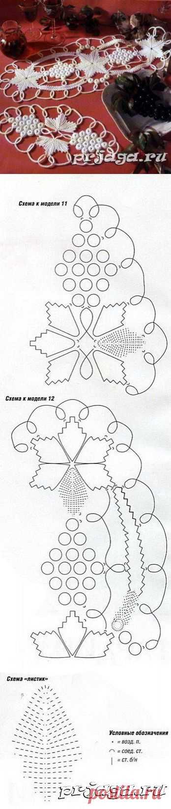 Салфетки ирландского кружева