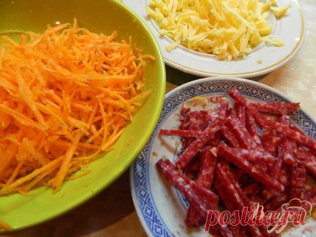 Салат из копченой колбасы, моркови с зернами граната - рецепты с фото на vpuzo.com