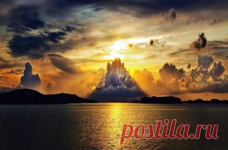 Закат в Швейцарии