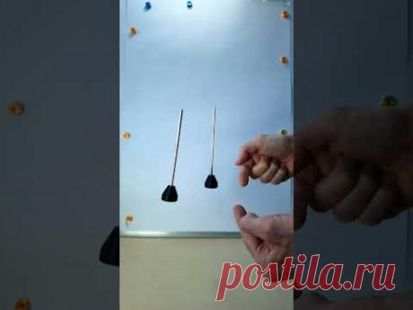 🌑 Вечный двигатель из двух магнитных маятников должен точно работать если... #Shorts Игорь Белецкий
