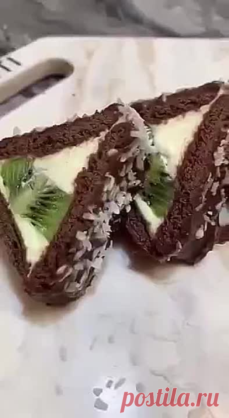 Нежный десерт с киви