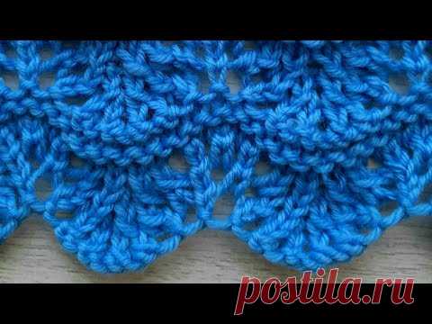 Вязание для начинающих. Популярный и простой узор спицами